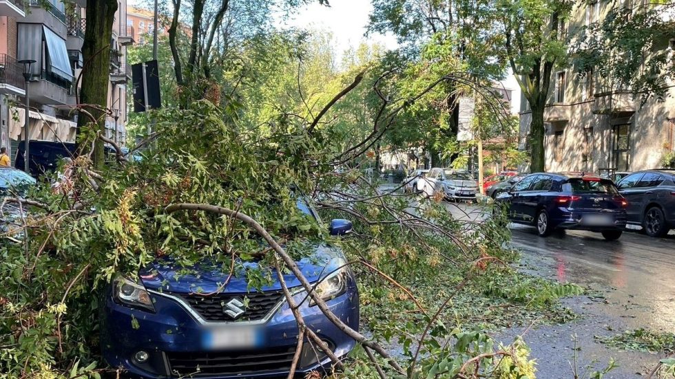 I danni provocati dal temporale del 25 luglio Milano