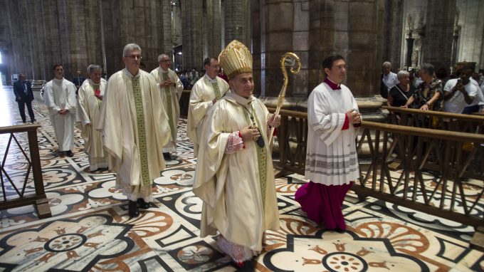 Milano – duomo , Messa pontificale per inaugurare il nuovo anno pastorale in occasione della Festa della Natività di Maria