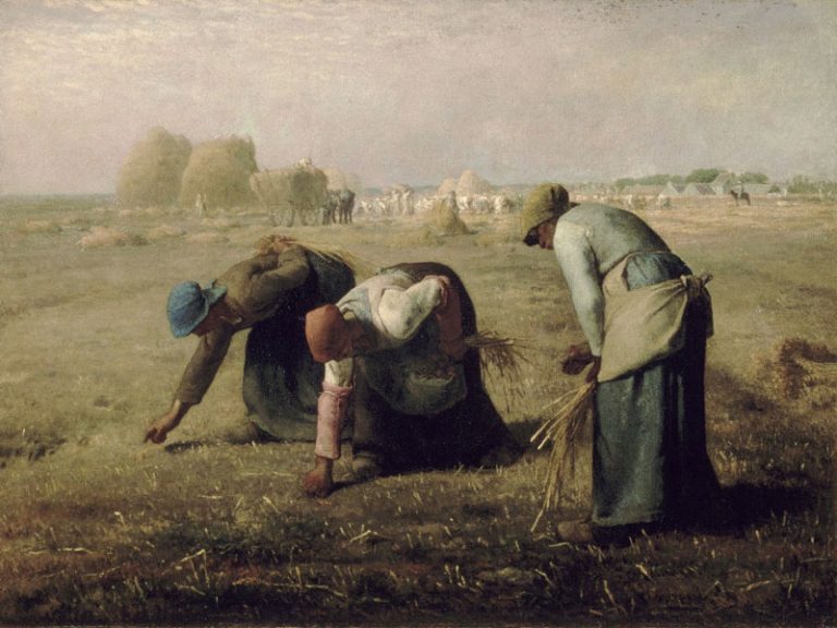 Wikimedia Commons, The Gleaners by Jean-François Millet
