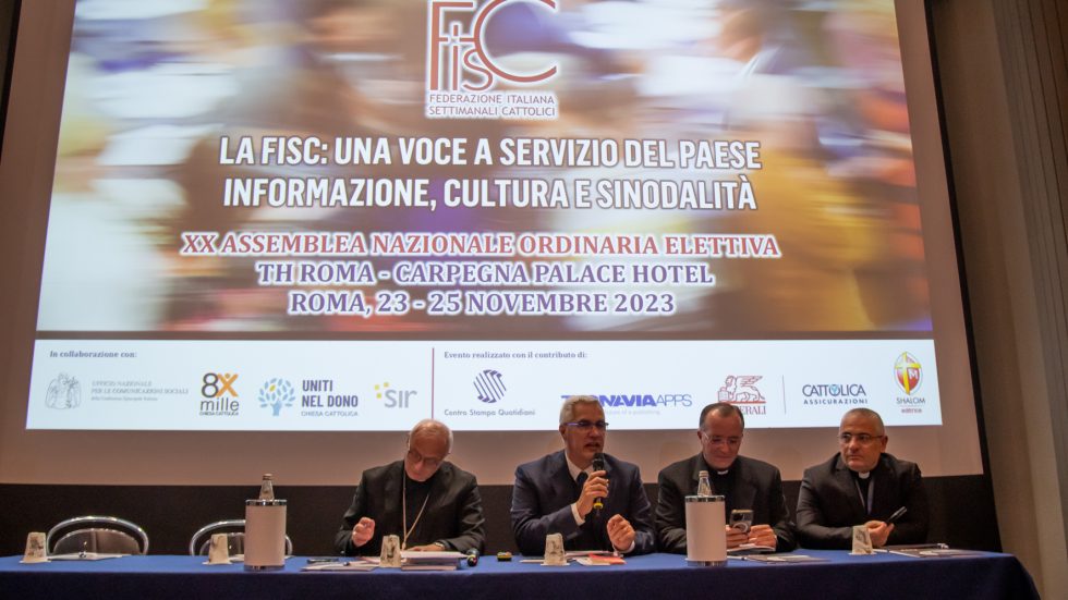 Roma, 23 novembre 2023: XX Assemblea nazionale della Fisc – foto Un momento dell'Assemblea (foto Sir / Marco Calvarese)