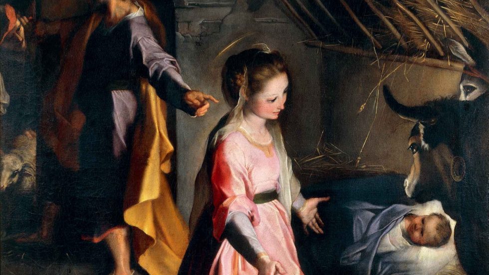 Particolare del Presepe di Federico Barocci all'Ambrosiana