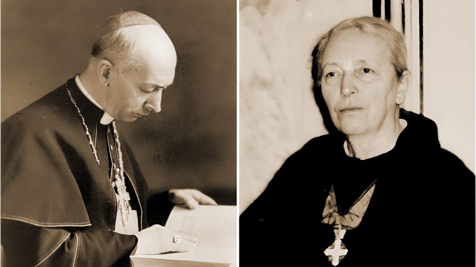 Il cardinal Schuster e madre Donata Castrezzati
