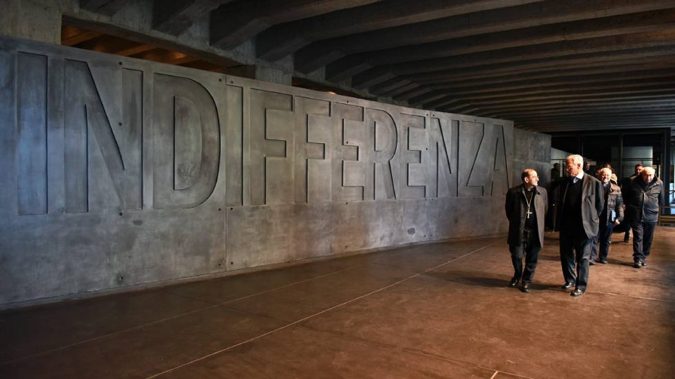 L'Arcivescovo al Memoriale della Shoah in occasione di un evento degli anni scorsi