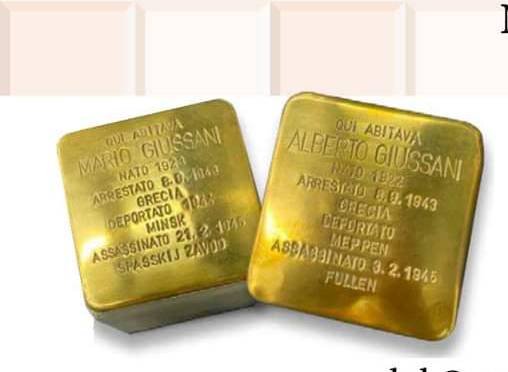 «Pietre d'inciampo»: a Veduggio benedizione delle due dedicate ai fratelli Giussani