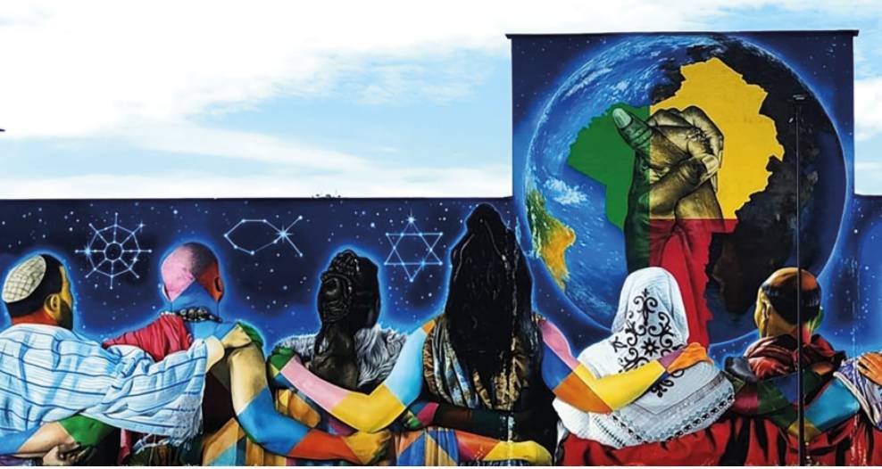 Preghiere per la pace nel Giardino del Pime a Milano