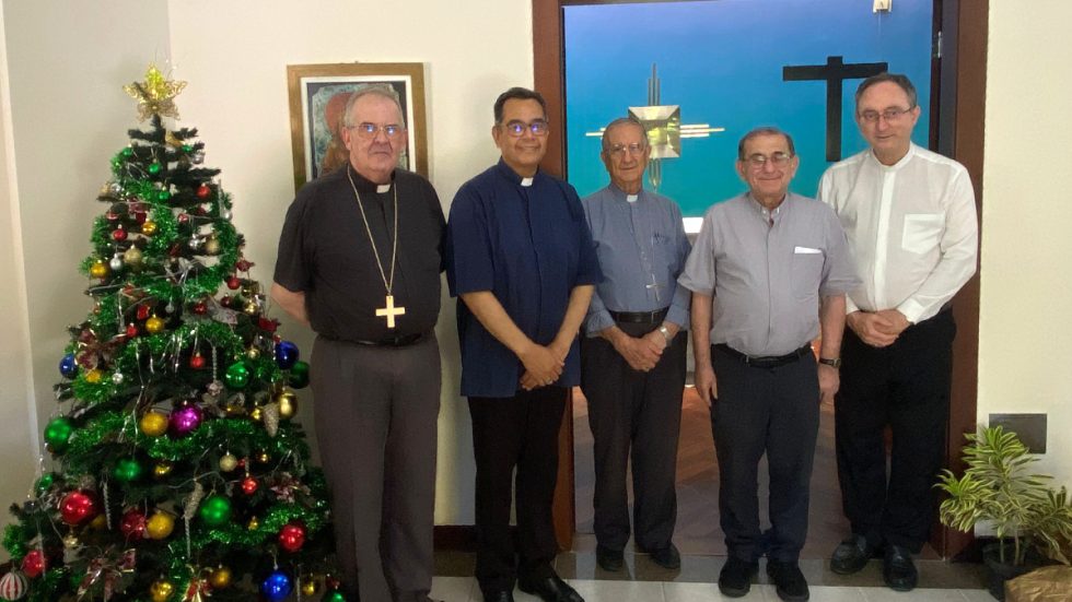 L'Arcivescovo con il cardinale Sergio da Rocha e i vescovi ausiliari