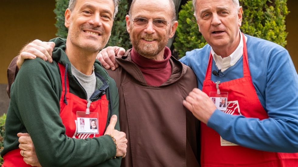 Credit foto ISABELLA BALENA Fra Marcello con Franz e Bertolino (7) Fra Marcello con Franz e Bertolino (foto Isabella Balena)