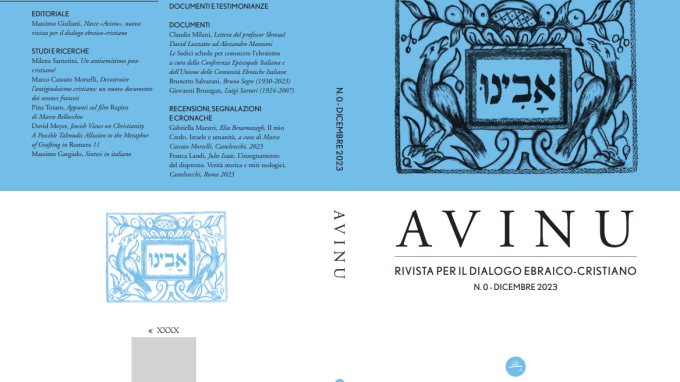 «Ebrei e cristiani, da “Avinu” uno stimolo a riscoprire il patrimonio comune»