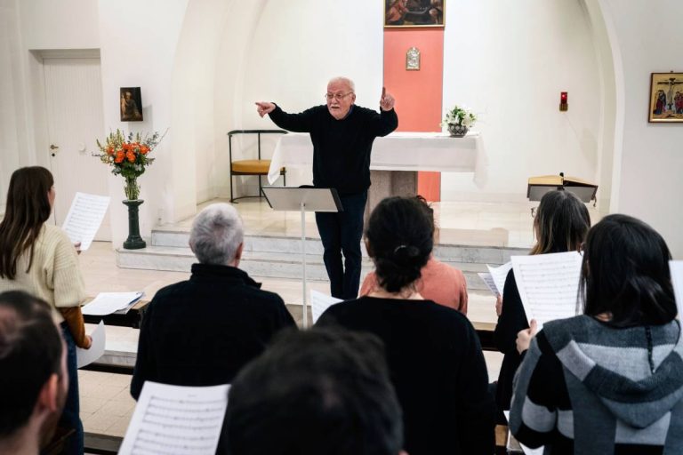 Il Coro di Comunione e Liberazione (foto Giovanni Panizza)