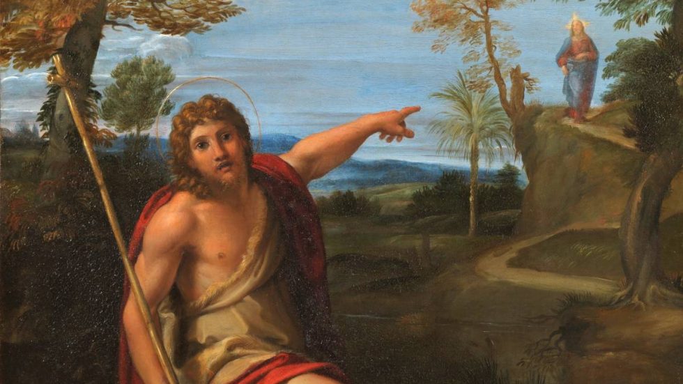 Annibale_Carracci_-_San_Giovanni_Battista_testimone_orsi Ok Dettaglio di «San Giovanni Battista che rende testimonianza», Annibale Carracci (1600 circa), MoMa, New York