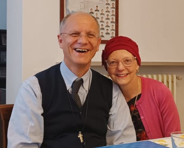 Cesare Bidinotto con la moglie Cristina