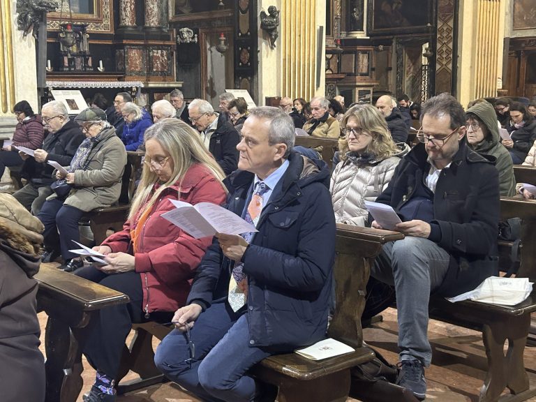 Un momento dei Vespri quaresimali dello scorso anno