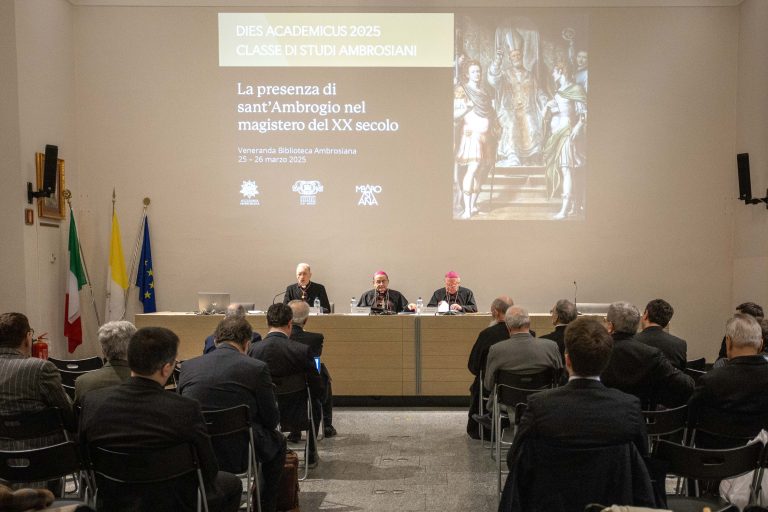 Un momento del Dies Academicus (Agenzia Fotogramma)