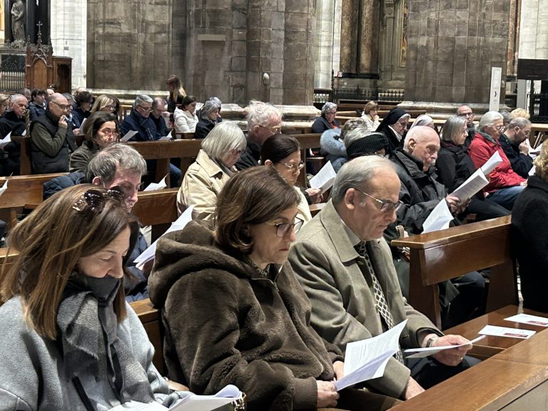Un momento della celebrazione penitenziale del 2024