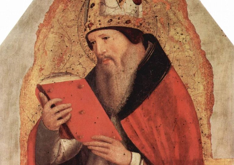 Agostino in abiti vescovili, in un dipinto di Antonello da Messina (Da Wikipedia)