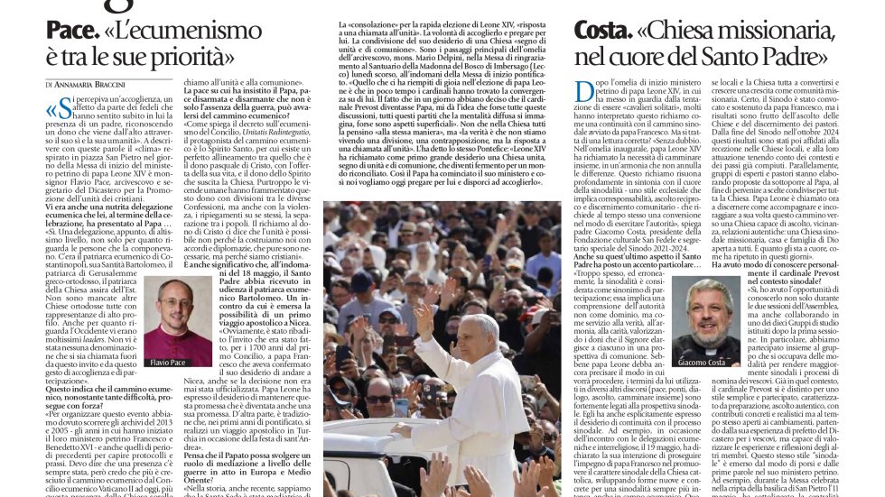 Edizione di domenica 25 maggio