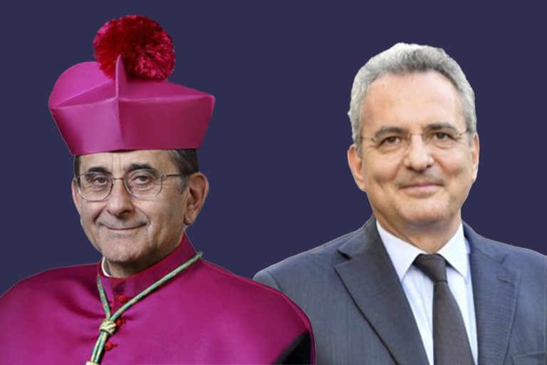 Monsignor Mario Delpini e il professor Marco Impagliazzo