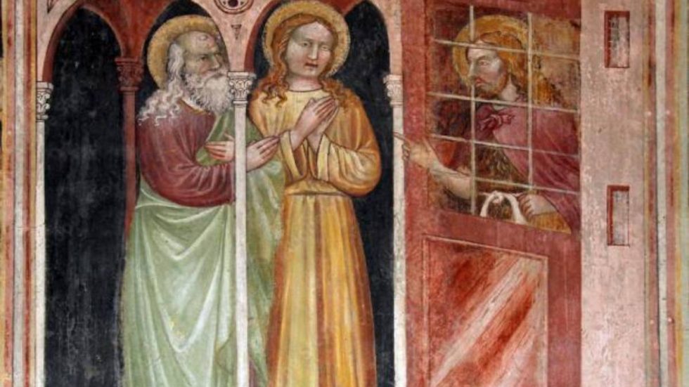 San Giovanni Battista in carcere, pittore della fine del XIV secolo, Oratorio di Albizzate