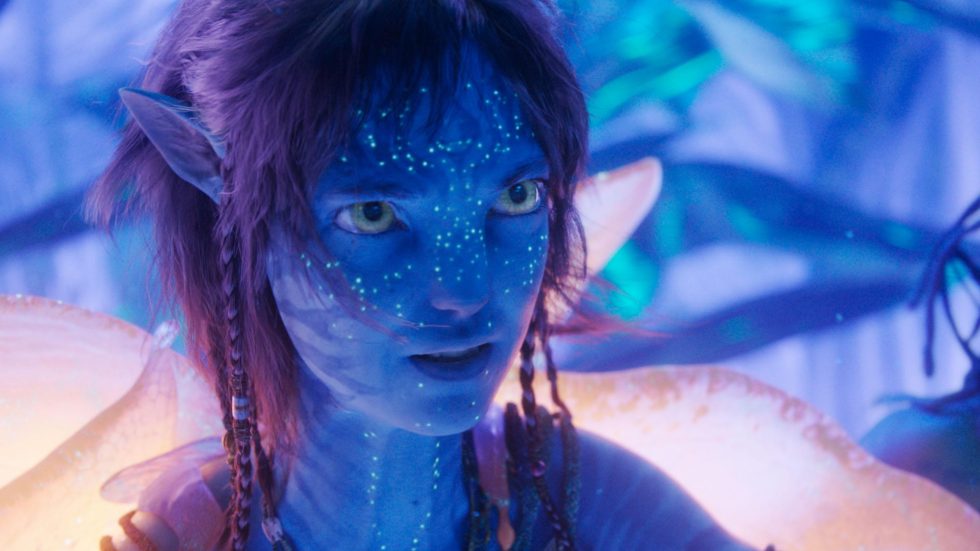 Una scena del film Avatar: fuoco e cenere
