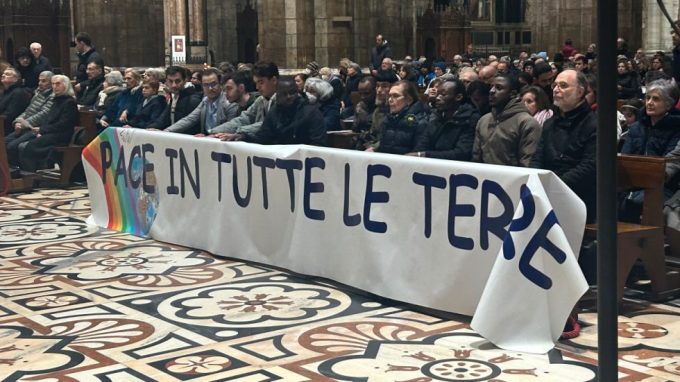 La Messa per la pace in Duomo