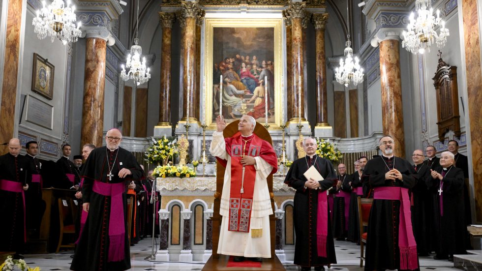 L'incontro di preghiera nella Cattedrale dello Spirito Santo (foto Vatican Media Sir)