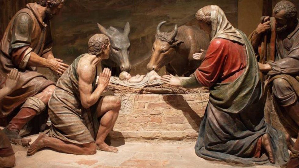 Particolare della terza Cappella del Sacro Monte a cui è ispirato il presepe (foto di Anita Membrini)