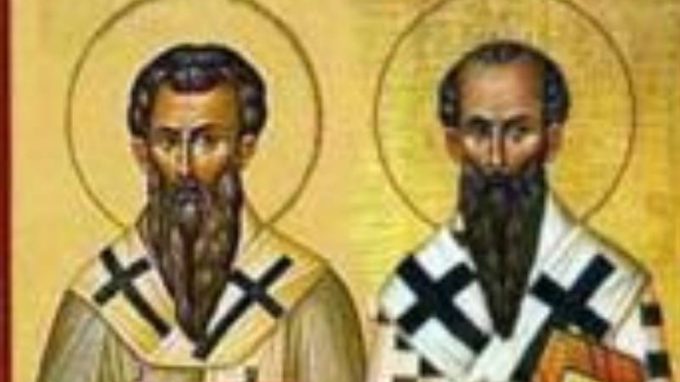 Santi Basilio Magno e Gregorio Nazianzeno, vescovi e dottori della Chiesa