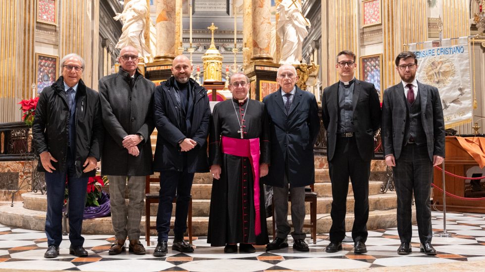 consiglio associazione Pensare Cristiano L'Arcivescovo con il consiglio dell'associazione “Amici di Pensare Cristiano”