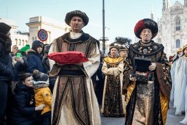 Milano, il corteo dei Magi a Sant'Eustorgio