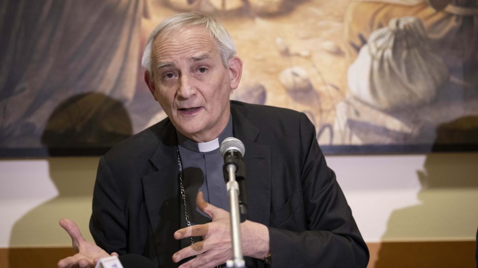 Il cardinal Matteo Zuppi durante l’Assemblea generale Cei (Foto Siciliani-Gennari/SIR)
