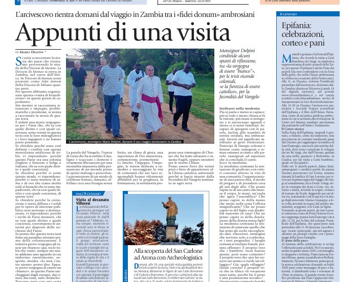 Edizione di domenica 4 gennaio