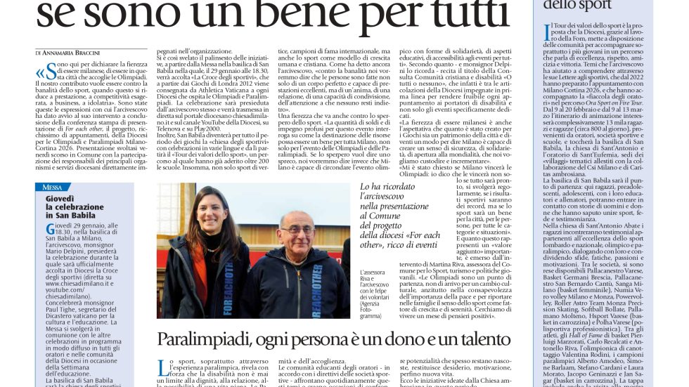 Edizione di domenica 25 gennaio