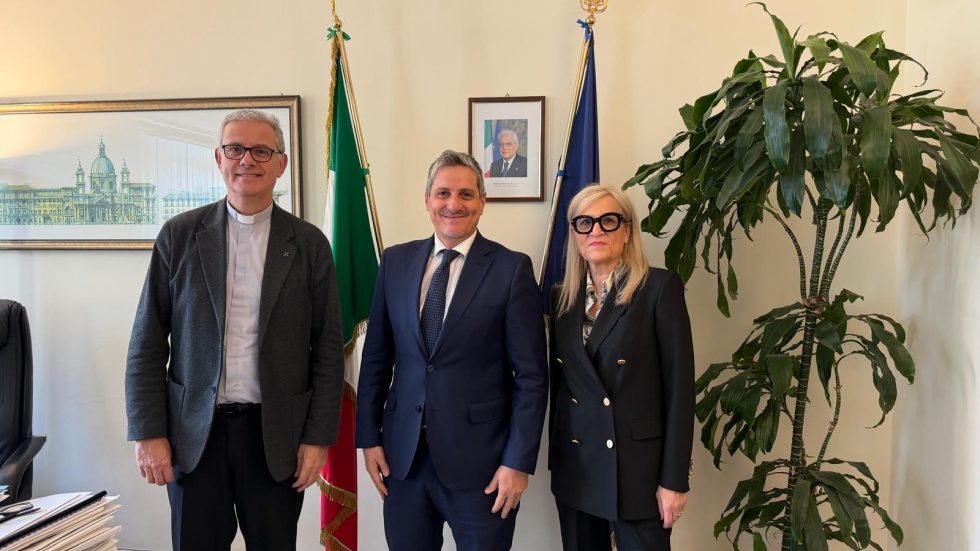 Don Stefano Stimamiglio, Alberto Barachini e Chiara Genisio