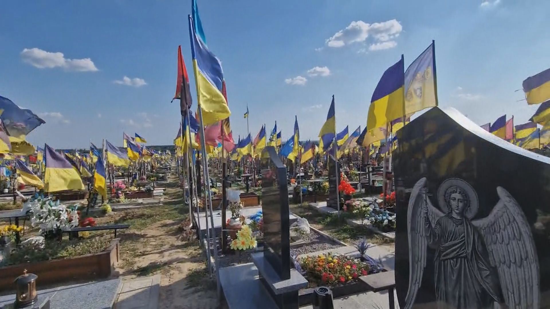 Un cimitero in Ucraina