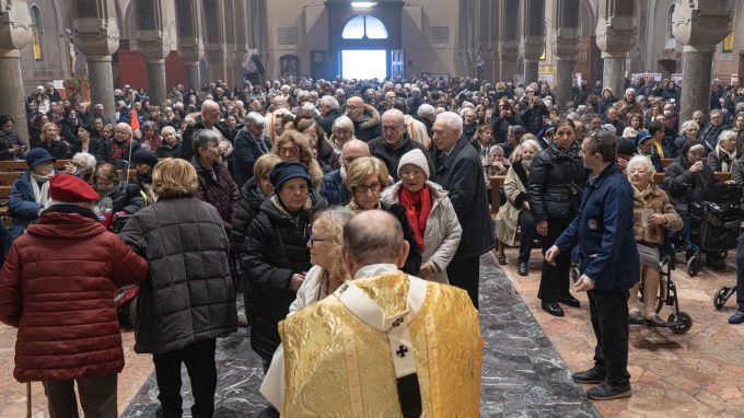 Giornata del Malato, Messa in Santa Maria di Lourdes