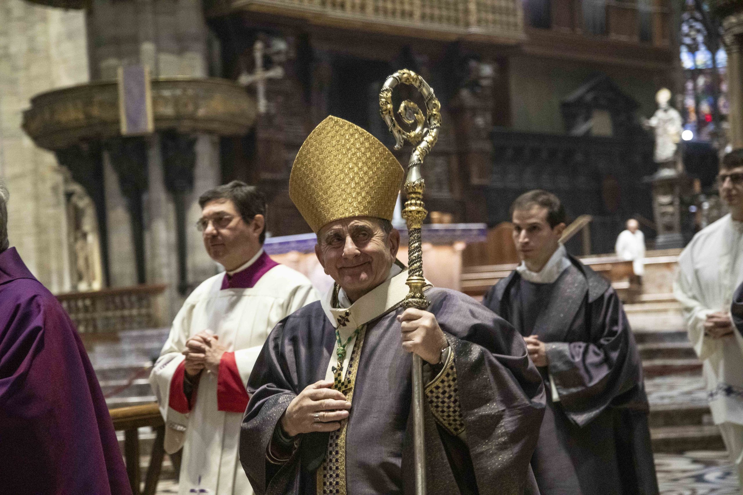 L'Arcivescovo all'ingresso Quaresima 2026 (Agenzia Fotogramma)