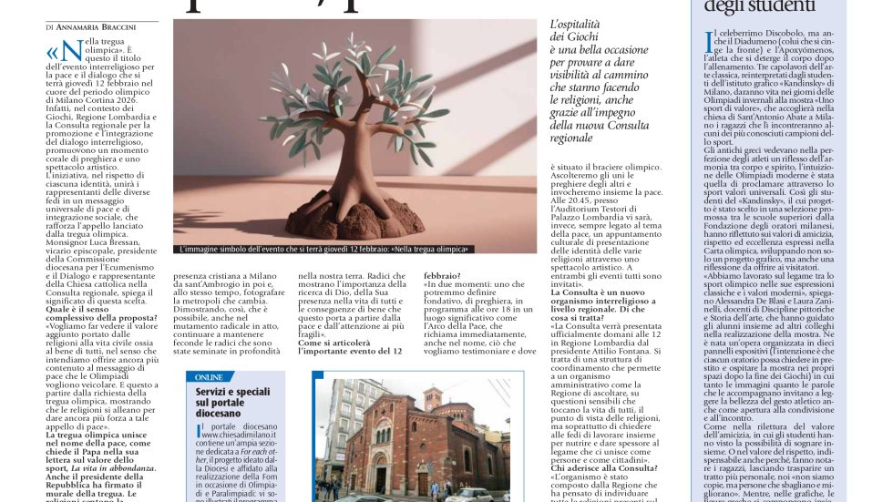 Edizione di domenica 8 febbraio