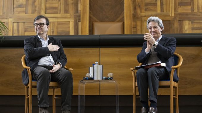 Javier Cercas e Aurelio Mottola (Università Cattolica – Marta Carenzi)