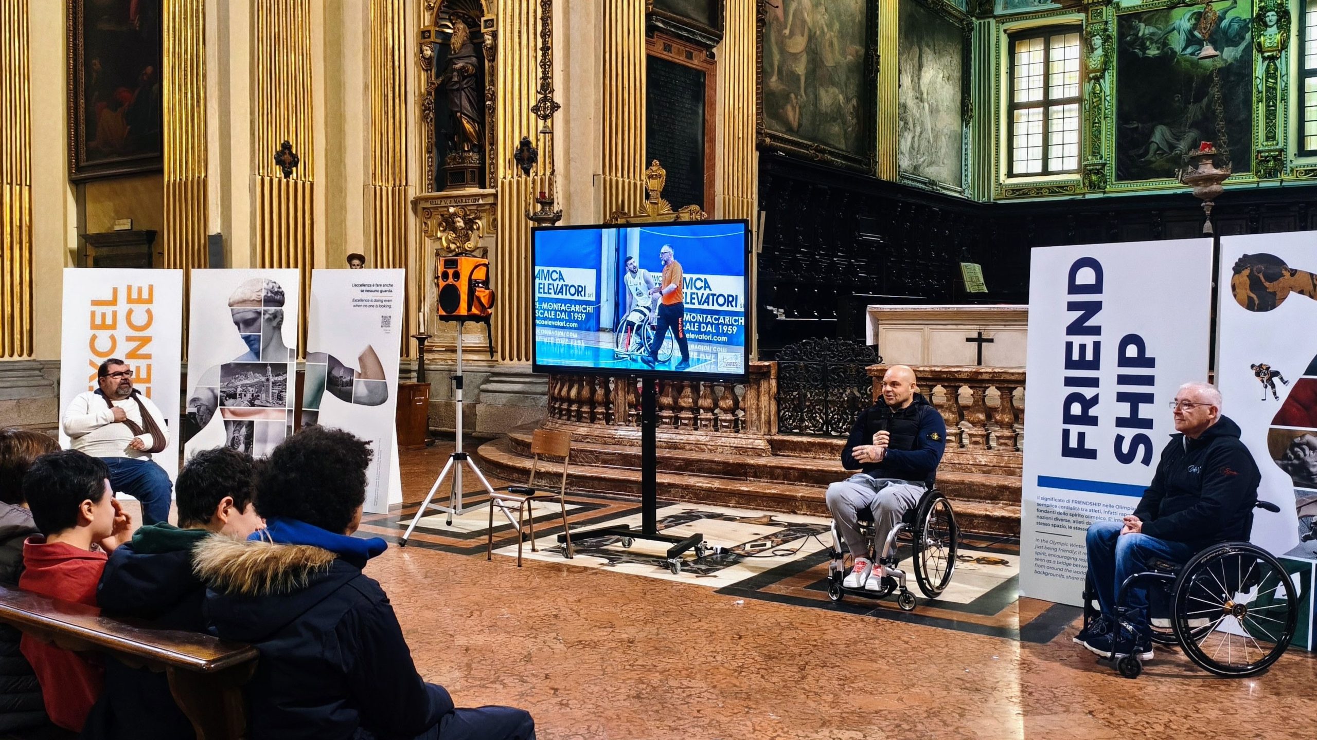 Jacopo Geninazzi nella chiesa di Sant'Antonio