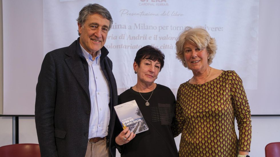 Luciano Gualzetti, Nataliia e Olivia Crosio (foto Roberto Morelli) Luciano Gualzetti, Nataliia e Olivia Crosio (foto Roberto Morelli)