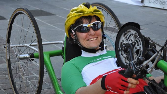 Magreglio, la campionessa di handbike Roberta Amadeo al Museo del Ghisallo: «Si può fare!»