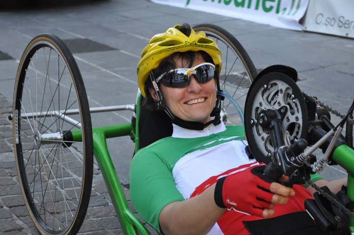 Magreglio, la campionessa di handbike Roberta Amadeo al Museo del Ghisallo: «Si può fare!»