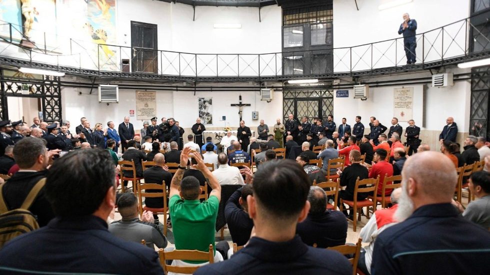 Il Giubileo dei detenuti a Regina Coeli nel 2025 (Vatican News)