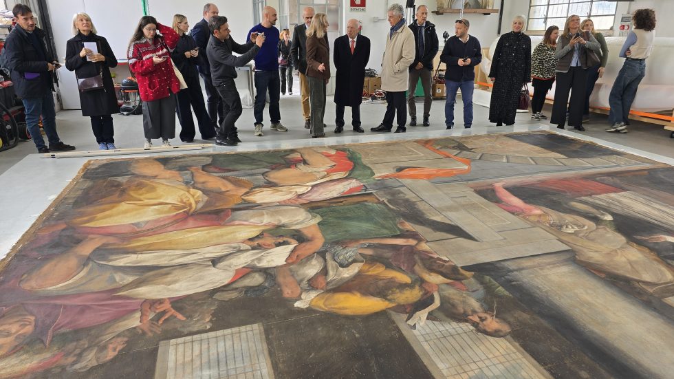 I Quadroni di san Carlo: in corso il restauro