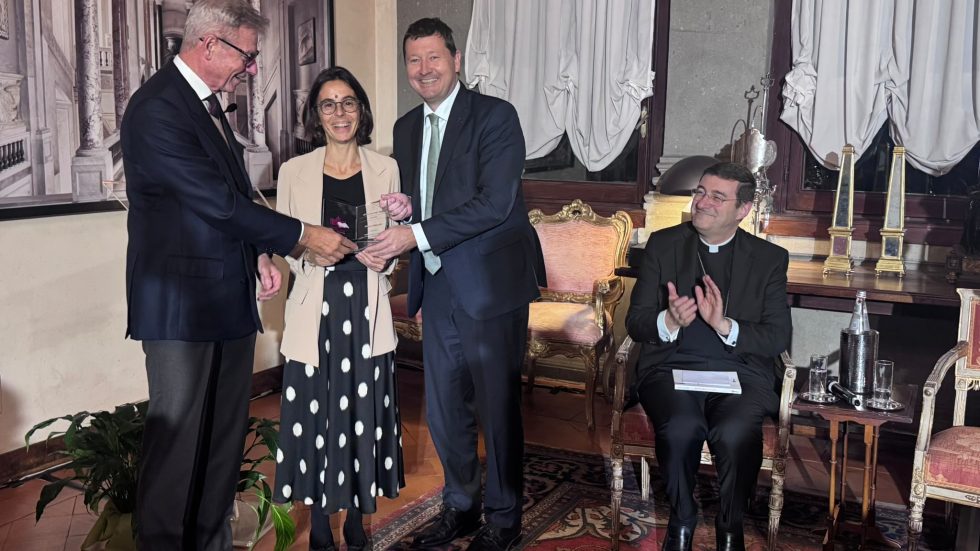Un momento della premiazione